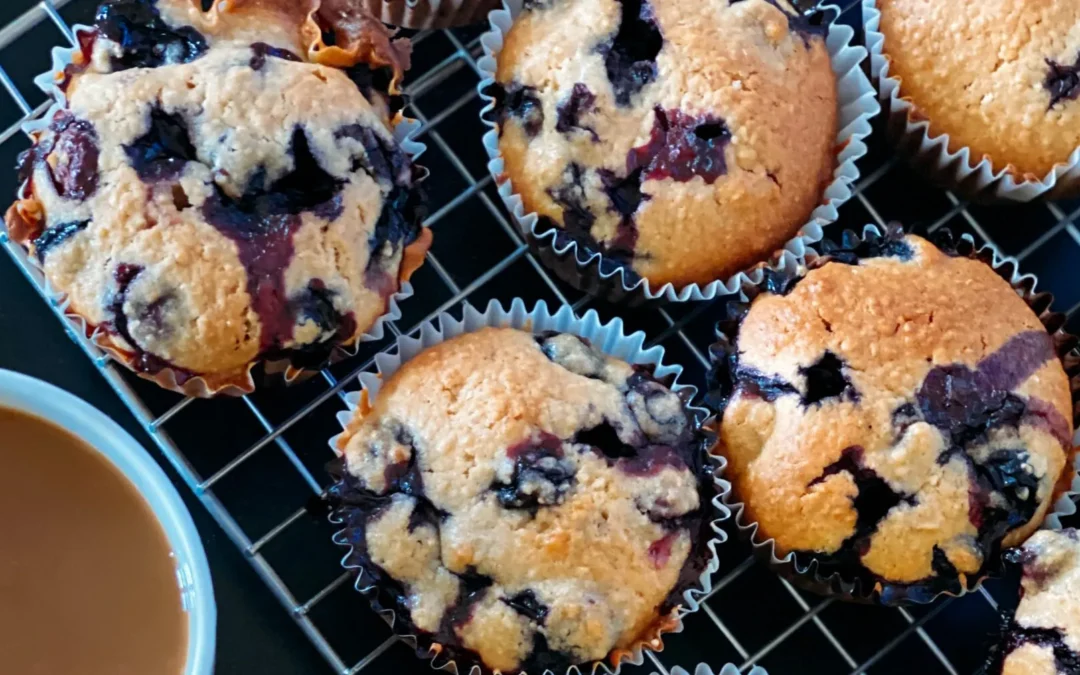 Blueberry Banana Hemp Muffins