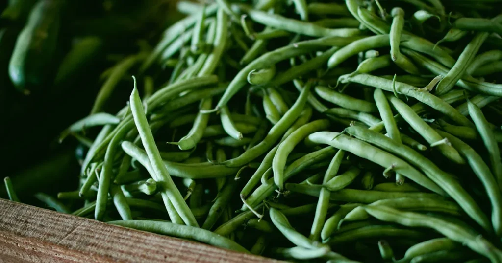 string beans with hemp hearts