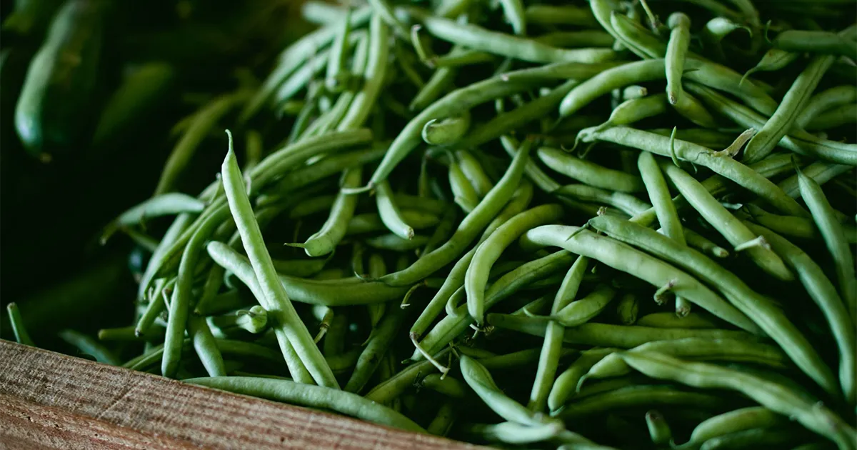 string beans with hemp hearts