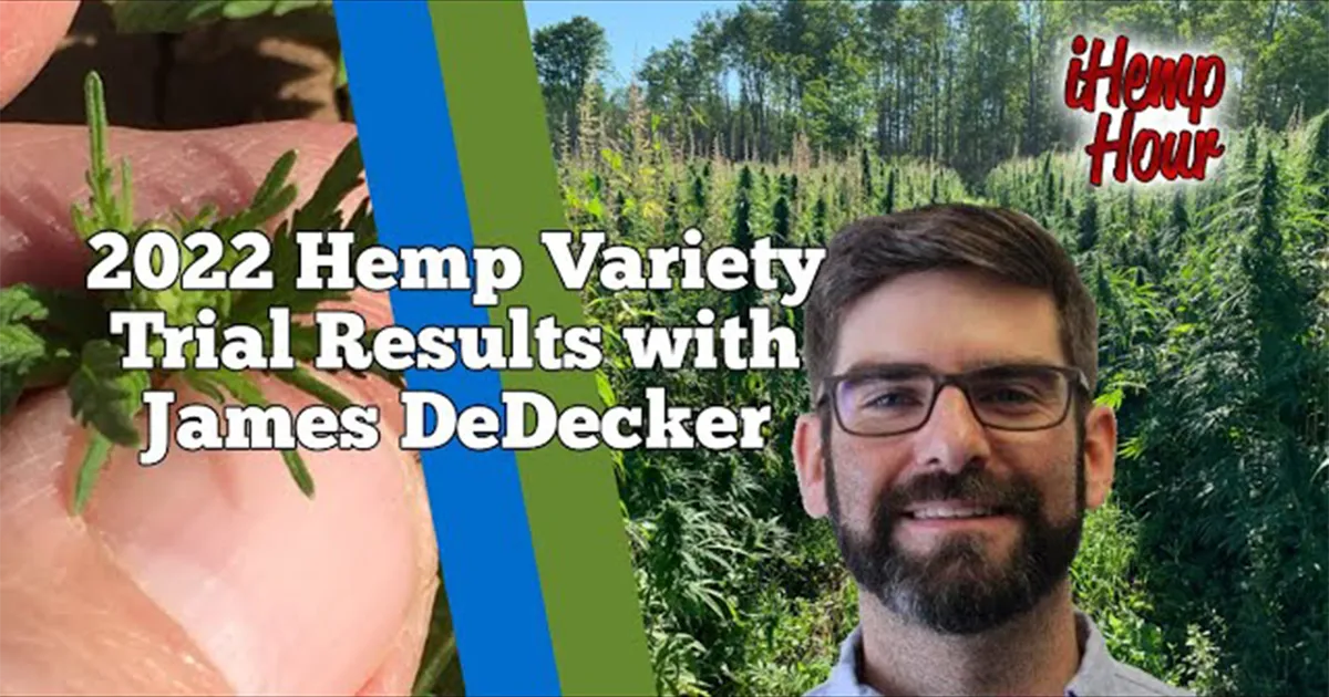 hemp variety trials with James DeDecker