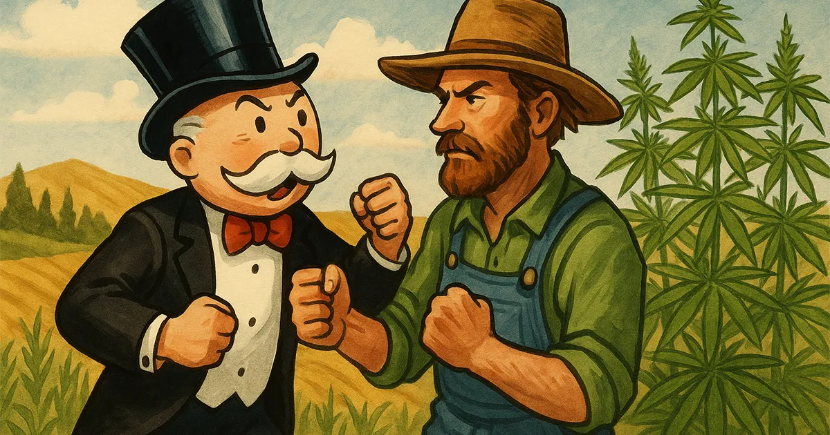 monopoly man vs hemp farmer
