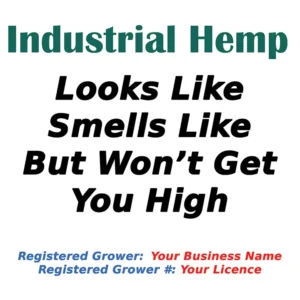 hemp field sign