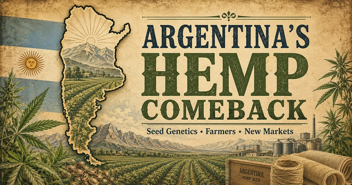 Argentina Hemp Come Back with Davis Farms and Ananda Pampa