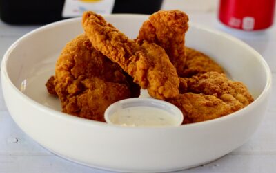 Hemp-Crusted Baked Chicken Tenders