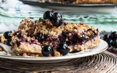 Blueberry Hemp Crumble Bars