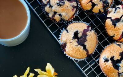 Blueberry Banana Hemp Muffins