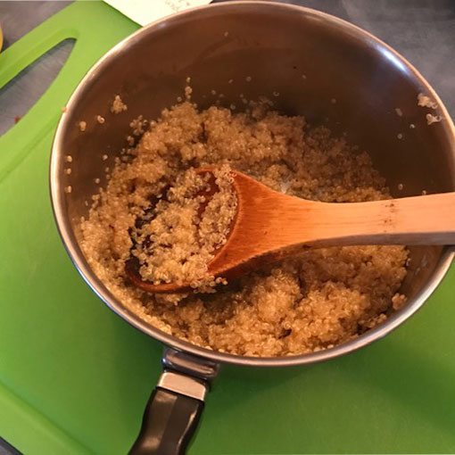 Quinoa Peanut Butter Mixture for CBD Protein Balls